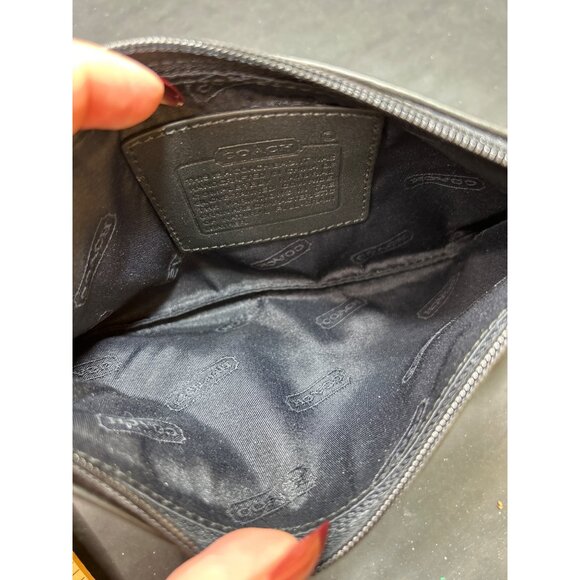 Coach Black Leather Zip Clutch Wallet With Tag - Picture 8 of 9
